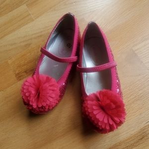 Like new Stride Rite Pink Buffy flats, girls 10W